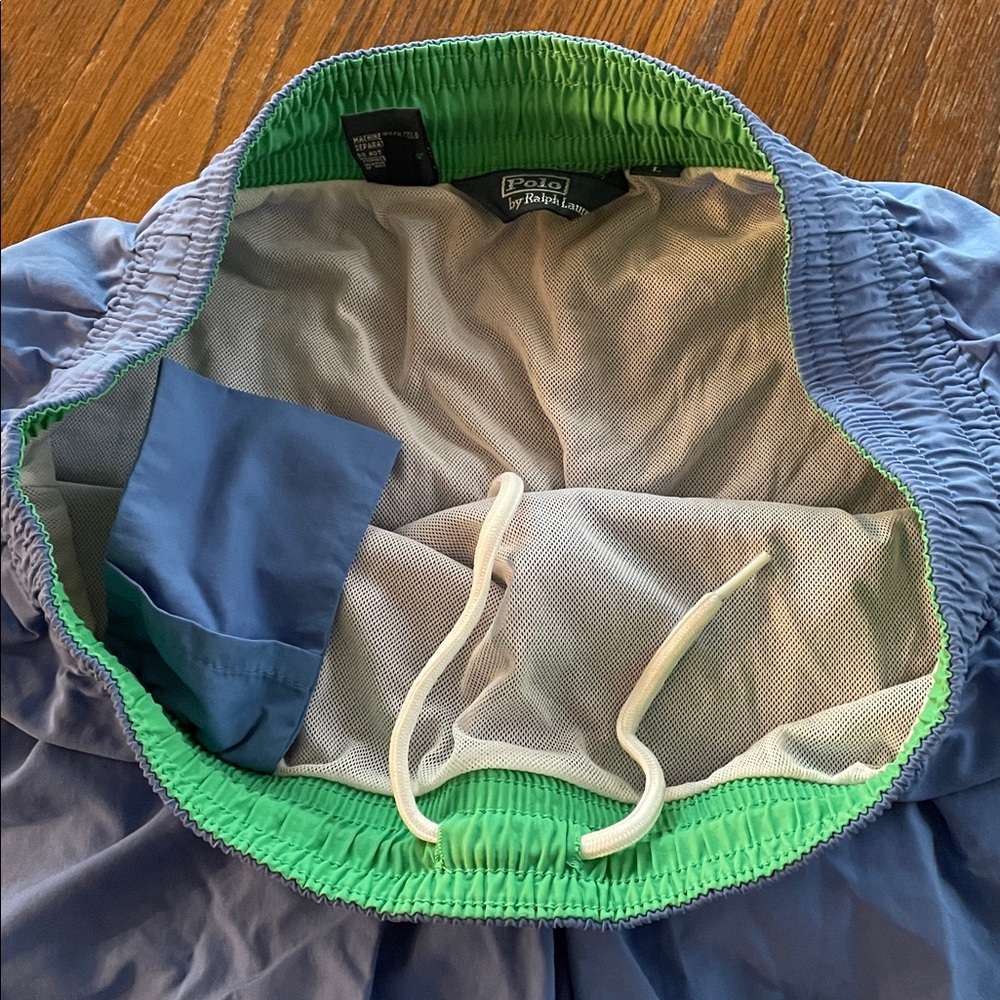 Polo by Ralph Lauren Light Blue Swim Trunks - Picture 4 of 5